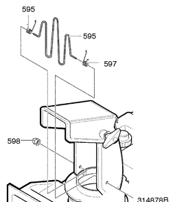 Chute Guard Diagram and Parts List for 621401X85NA 2005 Briggs and Stratton Snow Blower